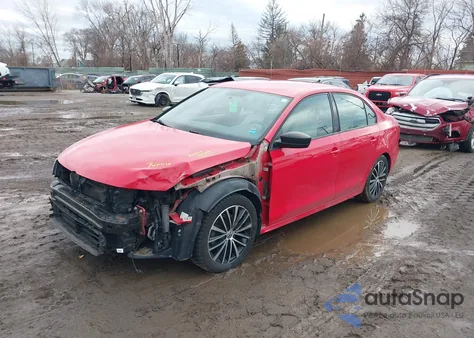 2015 Volkswagen Jetta 1.8T Sport z USA, uszkodzony, nr VIN 3VWD17AJ1FM220779